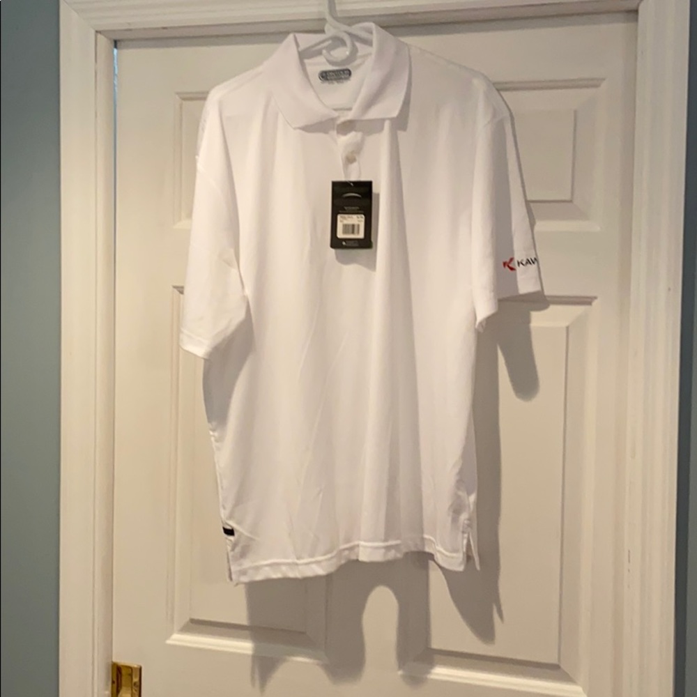 Men’s Performance White Polo